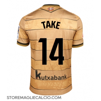 Real Sociedad Takefusa Kubo #14 Maglia Gara Trasferta Repliche 2024-25